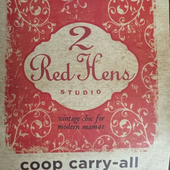 New w/tag Vintage Red Hens Diaper Bag - Picture 7 of 8